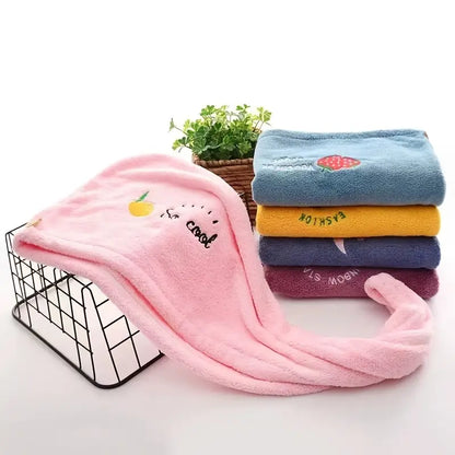 Magic Microfiber Shower Cap Towel for Quick Drying Hair