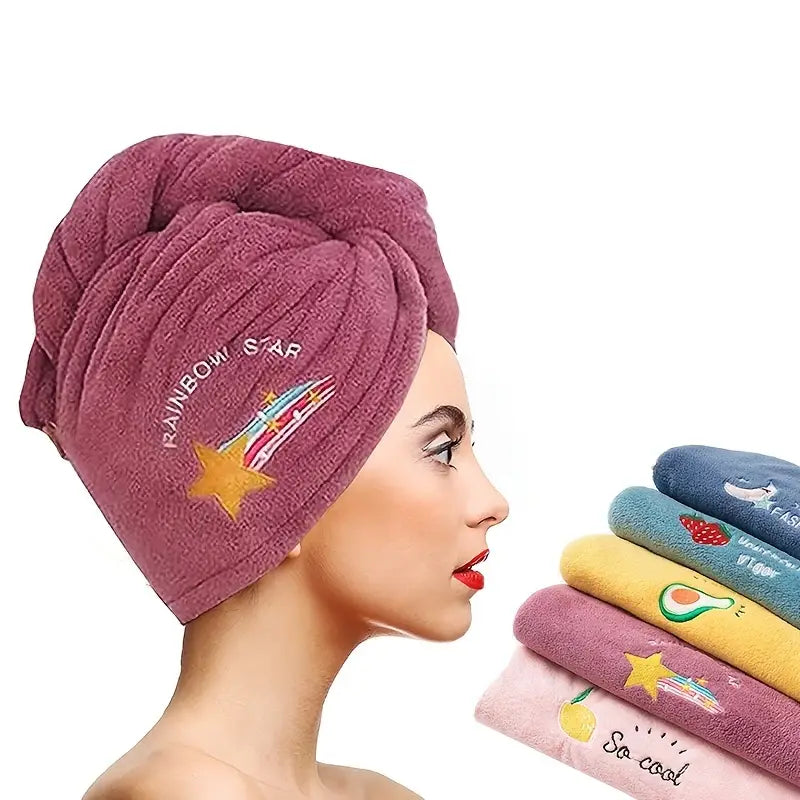 Magic Microfiber Shower Cap Towel for Quick Drying Hair